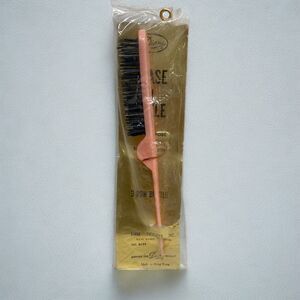Vtg Diane Tease N Style Brush Hair Styling Brush Pink Peach Retro